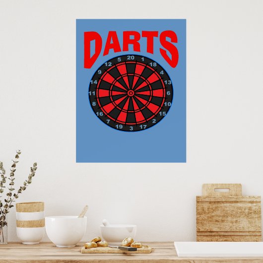 Darts Target Poster (Küche)