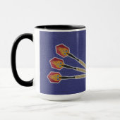Darts Three darts on Custom background personalize Tasse (Links)