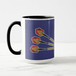Darts Three darts on Custom background personalize Tasse