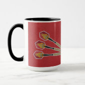 Darts Three darts on Custom background personalize Tasse (Links)