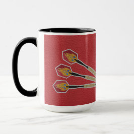 Darts Three darts on Custom background personalize Tasse