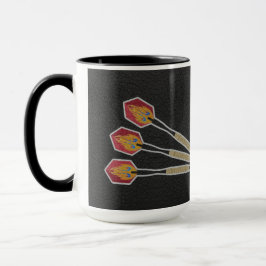 Darts Three darts on Custom background personalize Tasse