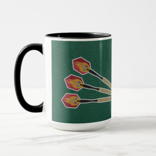 Darts Three darts on Custom background personalize Tasse (Links)
