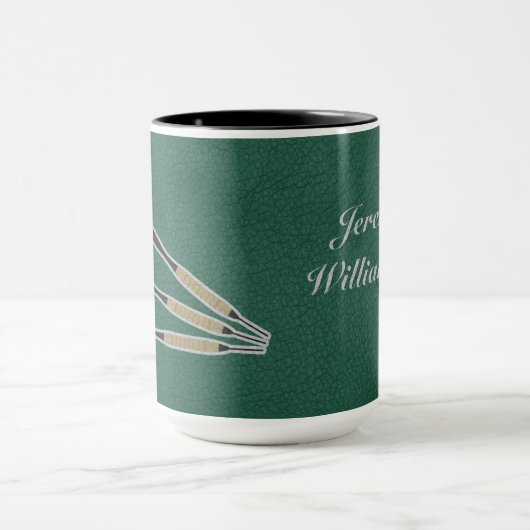Darts Three darts on Custom background personalize Tasse (Zentrum)