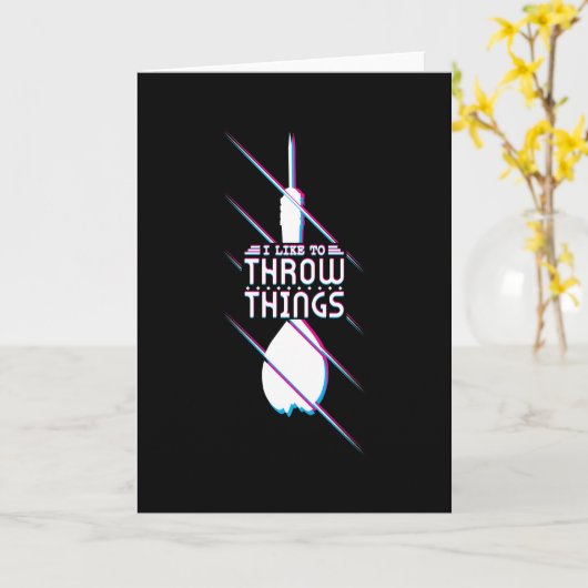 Darts Throw Karte (Gelbe Blume)