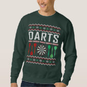 Darts Ugly Christmas Sweater Sweatshirt (Vorderseite)