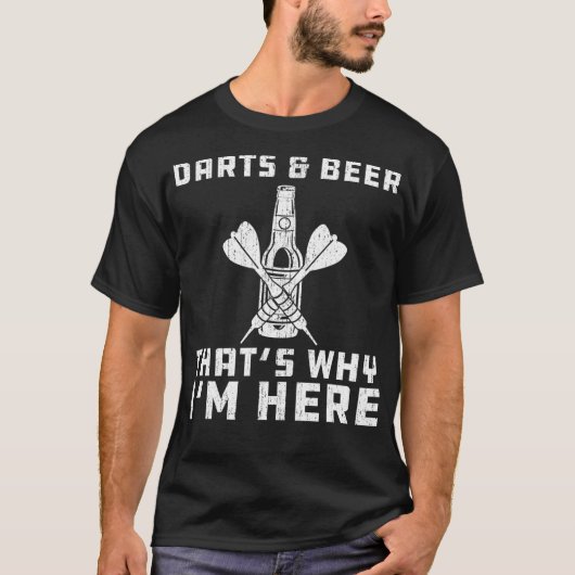 Darts und Biere T-Shirt (Vorderseite)