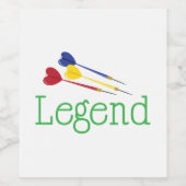 Darts Weinetikett (Einzelnes Label)