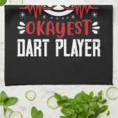 Darts - Weltweit der beste Dart-Player Geschirrtuch (Gefaltet)
