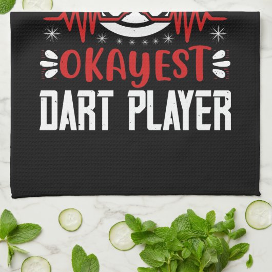 Darts - Weltweit der beste Dart-Player Geschirrtuch (Gefaltet)