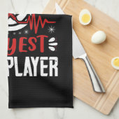 Darts - Weltweit der beste Dart-Player Geschirrtuch (Viertel Falte)