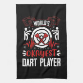 Darts - Weltweit der beste Dart-Player Geschirrtuch (Vertikal)