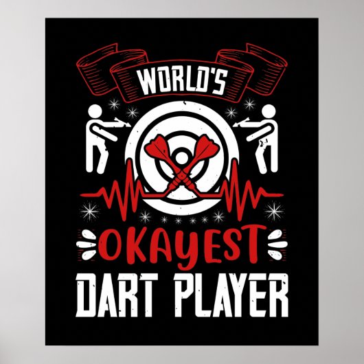 Darts - Weltweit der beste Dart-Player Poster (Vorne)