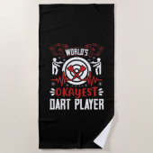 Darts - Weltweit der beste Dart-Player Strandtuch (Vorderseite)