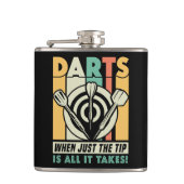 Darts, wenn nur der Tip ist Alles, was Takez Flask Flachmann (Vorderseite)