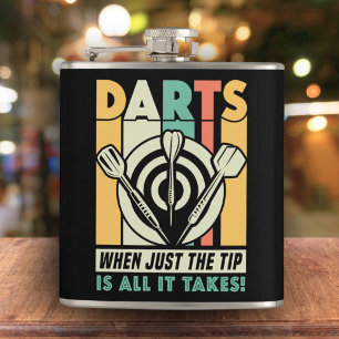 Darts, wenn nur der Tip ist Alles, was Takez Flask Flachmann