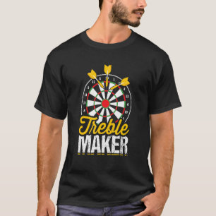 Darts Werfer Dart Wurf Spiel Spielender Wettbewerb T-Shirt