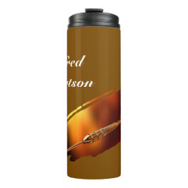 Darts - with Flaming Dart image - Personalize Thermosbecher