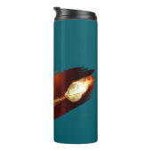 Darts - with Flaming Dart image - Personalize Thermosbecher (Nach rechts gedreht)