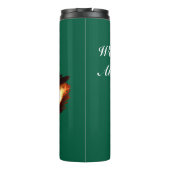 Darts - with Flaming Dart image - Personalize Thermosbecher (Rückseite)