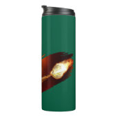 Darts - with Flaming Dart image - Personalize Thermosbecher (Nach rechts gedreht)