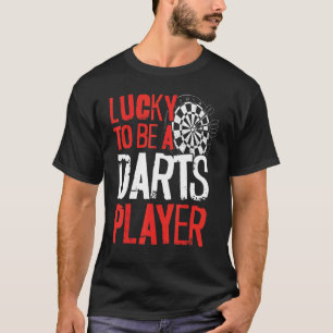 Dartsboard Vintage Glücklich, ein Dartspieler zu s T-Shirt