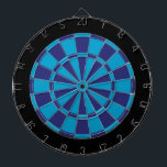 Dartscheibe: Blau, Marine und Schwarzes Dartscheibe<br><div class="desc">Blau,  Marine und Schwarzes farbiges Dartscheibe-Spiel einschließlich 6 Messingpfeile</div>