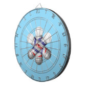 Dartscheibe Blue Barber Pole Barbers (Vorderseite rechts)