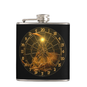 Dartscheibe Bulle Dartpfeile Designed by Lou Segas Flachmann