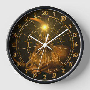 Dartscheibe Dartpfeilen Stierkopf Supernova        Uhr