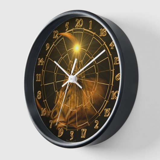 Dartscheibe Dartpfeilen Stierkopf Supernova        Uhr (Winkel)