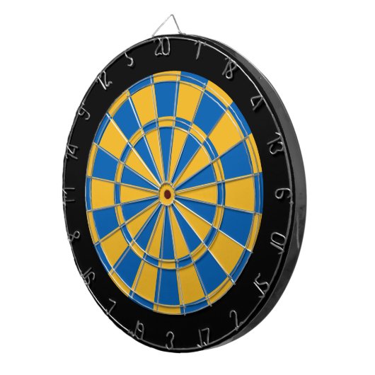 Dartscheibe: Gold, Blau und Schwarzes Dartscheibe (Vorderseite rechts)
