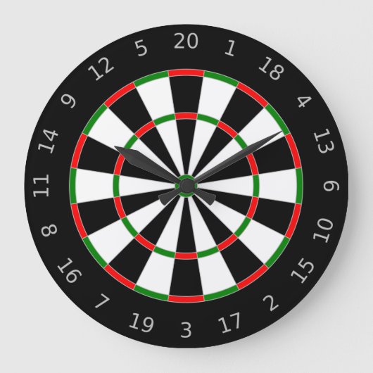 Dartscheibe Große Wanduhr (Vorderseite)