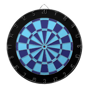 Dartscheibe: Hellblau, Marine und Schwarzes Dartscheibe