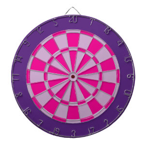 Dartscheibe: Hellpurpurnes, rosa und dunkles Lila Dartscheibe