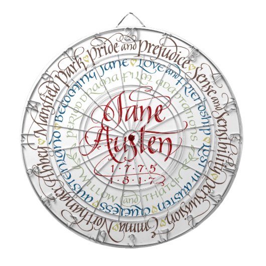Dartscheibe - Jane Austen-Zeitraum-Dramen (vorne)