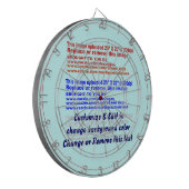 Dartscheibe-Licht umfaßt 6 Messingpfeile Dartscheibe (Vorderseite Links)