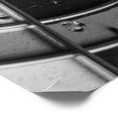 Dartscheibe Nahaufnahme mit Dartpfeilen, die ins S Poster (Ecke)