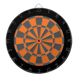 Dartscheibe: Orange, koksgrau und Schwarzes Dartscheibe