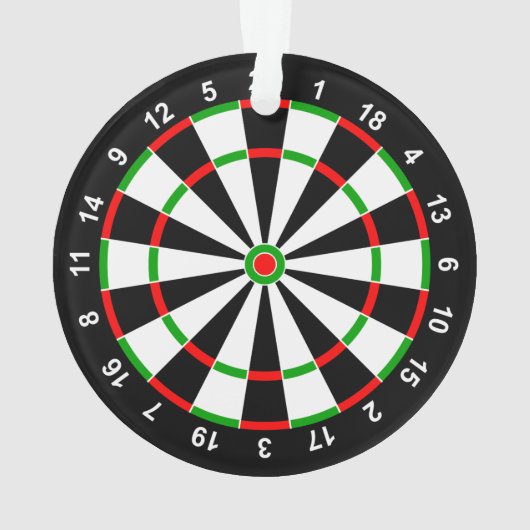 Dartscheibe Ornament (Rückseite)