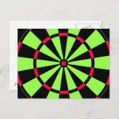 Dartscheibe Postkarte (Vorne/Hinten)