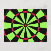 Dartscheibe Postkarte (Vorderseite)