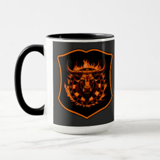 Dartscheibe Wappen Stier Darts Spezialdesign Tasse