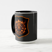 Dartscheibe Wappen Stier Darts Spezialdesign Tasse (Vorderseite Links)