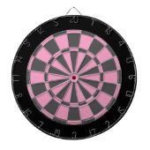 Dartscheibe: Weich rosa, grau und Schwarzes Dartscheibe (vorne)