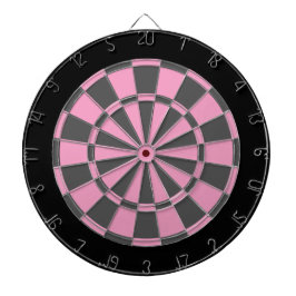 Dartscheibe: Weich rosa, grau und Schwarzes Dartscheibe