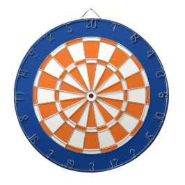 Dartscheibe: Weiß, orange und Blau Dartscheibe