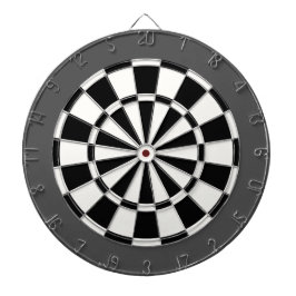 Dartscheibe: Weiß, schwarz und koksgrau Dartscheibe