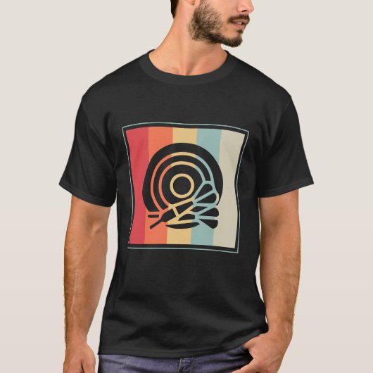 Dartscheibe Zielscheibe T-Shirt (Vorderseite)