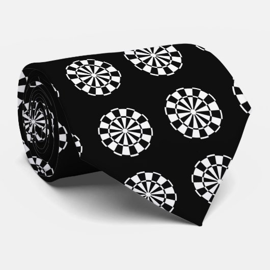 Dartscheibemuster Krawatte (Gerollt)